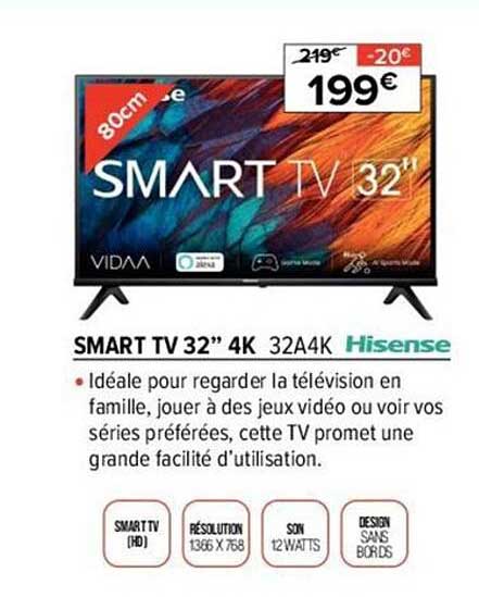 Smart Tv 32" 4k Hisense