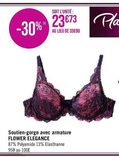 soutien-gorge avec armature flower elegance