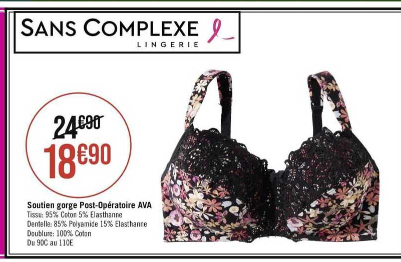 soutien gorge post-opératoire ava sans complexe