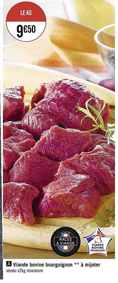 viande bovien bourguignon**à mijoter
