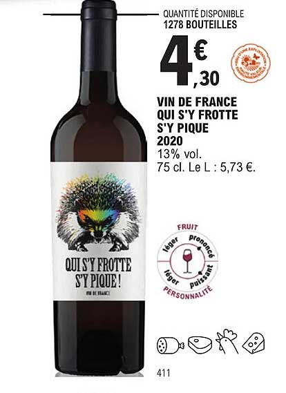 vin de france qui s'y frotte s'y pique 2020