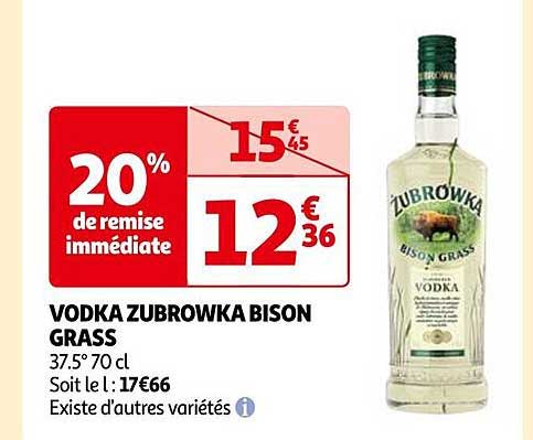 vodka zubrowka bison grass
