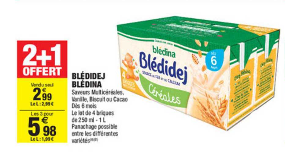 Blédidej Blédina 2+1 Offert