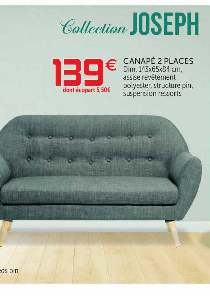 Canapé 2 Places Collection Joseph