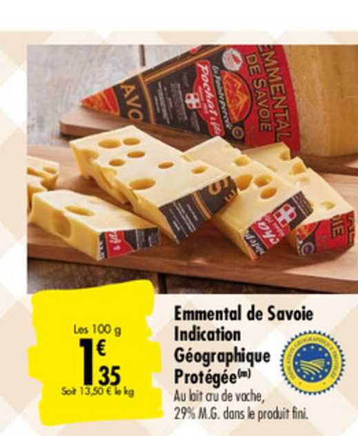 emmental de savoie indication géographique protégée