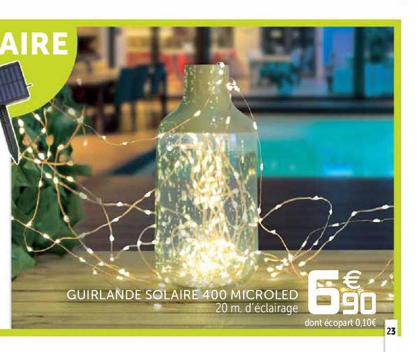 guirlande solaire 400 microled