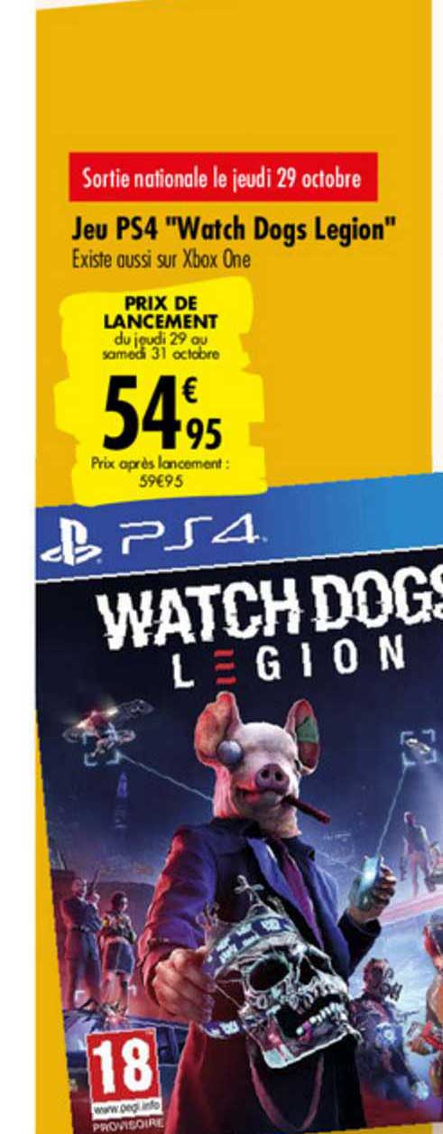 jeu ps4 watch dogs legion
