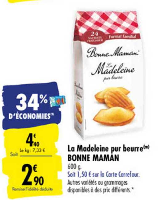 La Madeleine Pur Beurre Bonne Maman