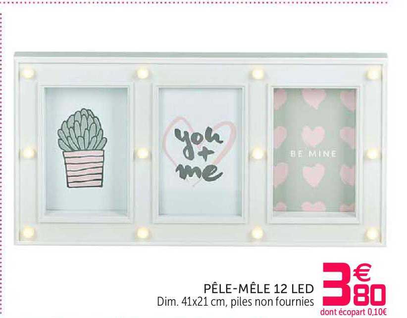 pêle mêle 12 led