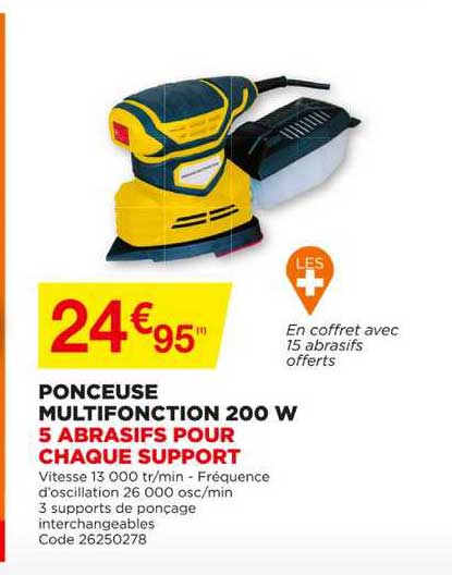 Ponceuse Multifonction 200 W