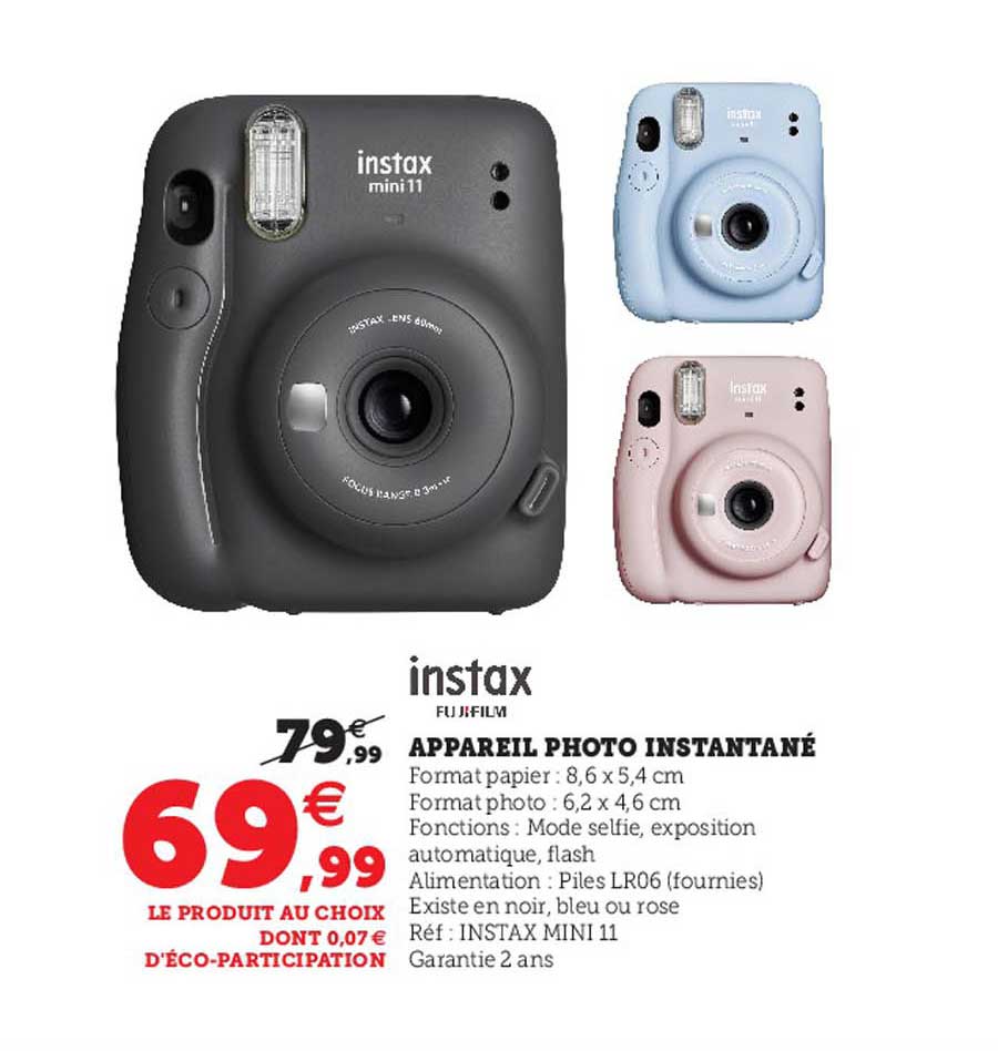 Appareil Photo Instantané Instax