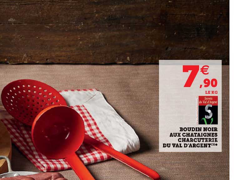 boudin noir aux châtaignes charcuterie du val d'argent