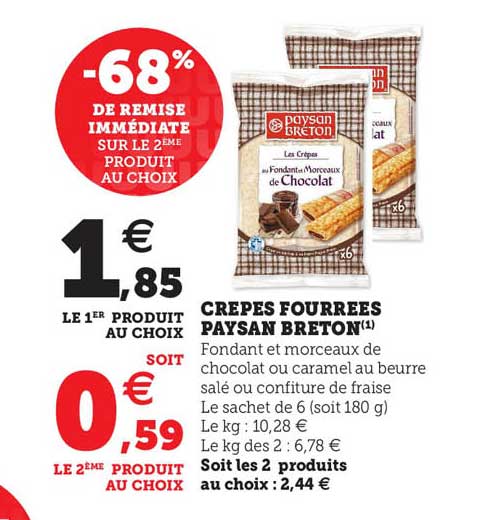 crêpes fourrées paysan breton