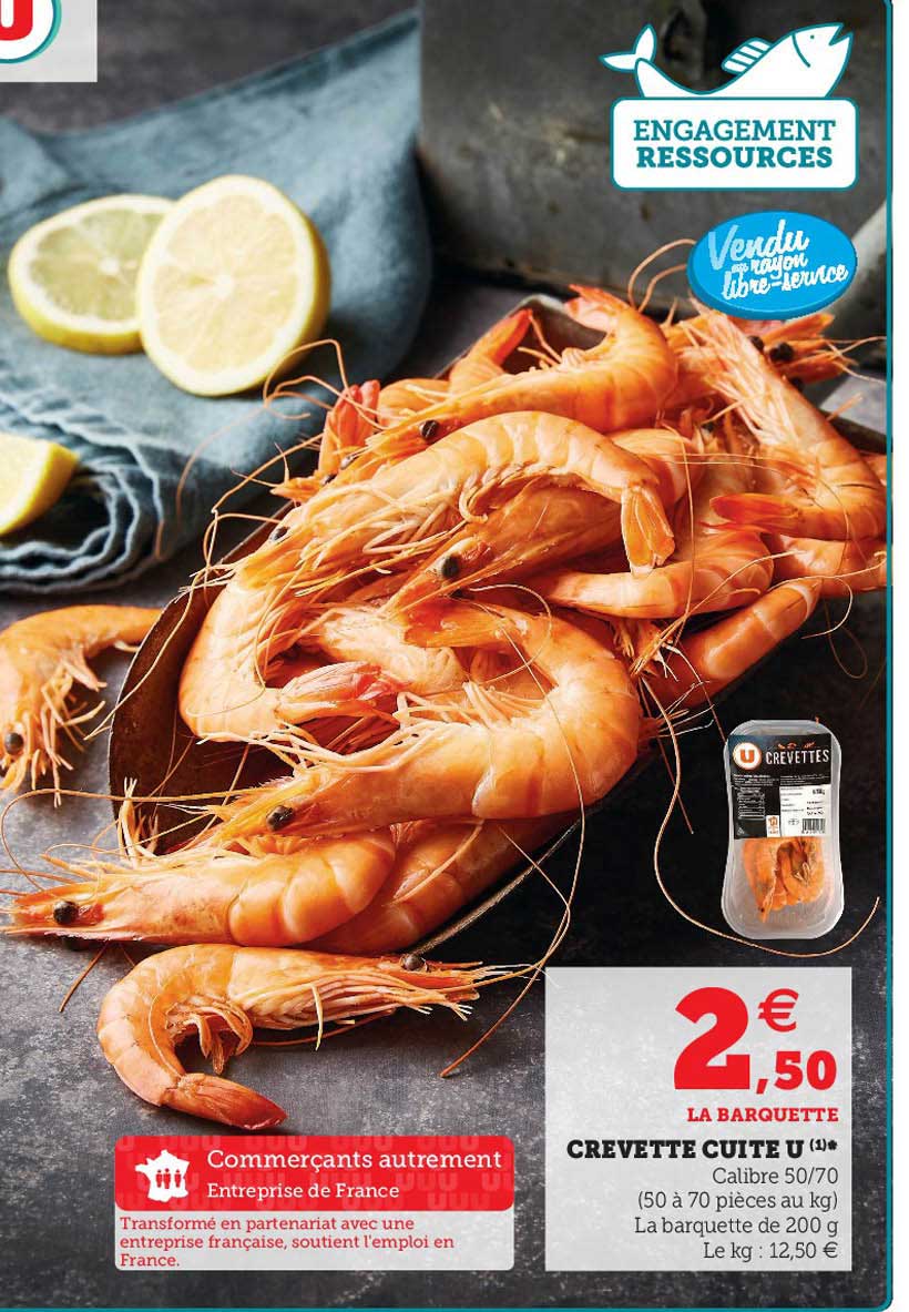 Crevette Cuite U
