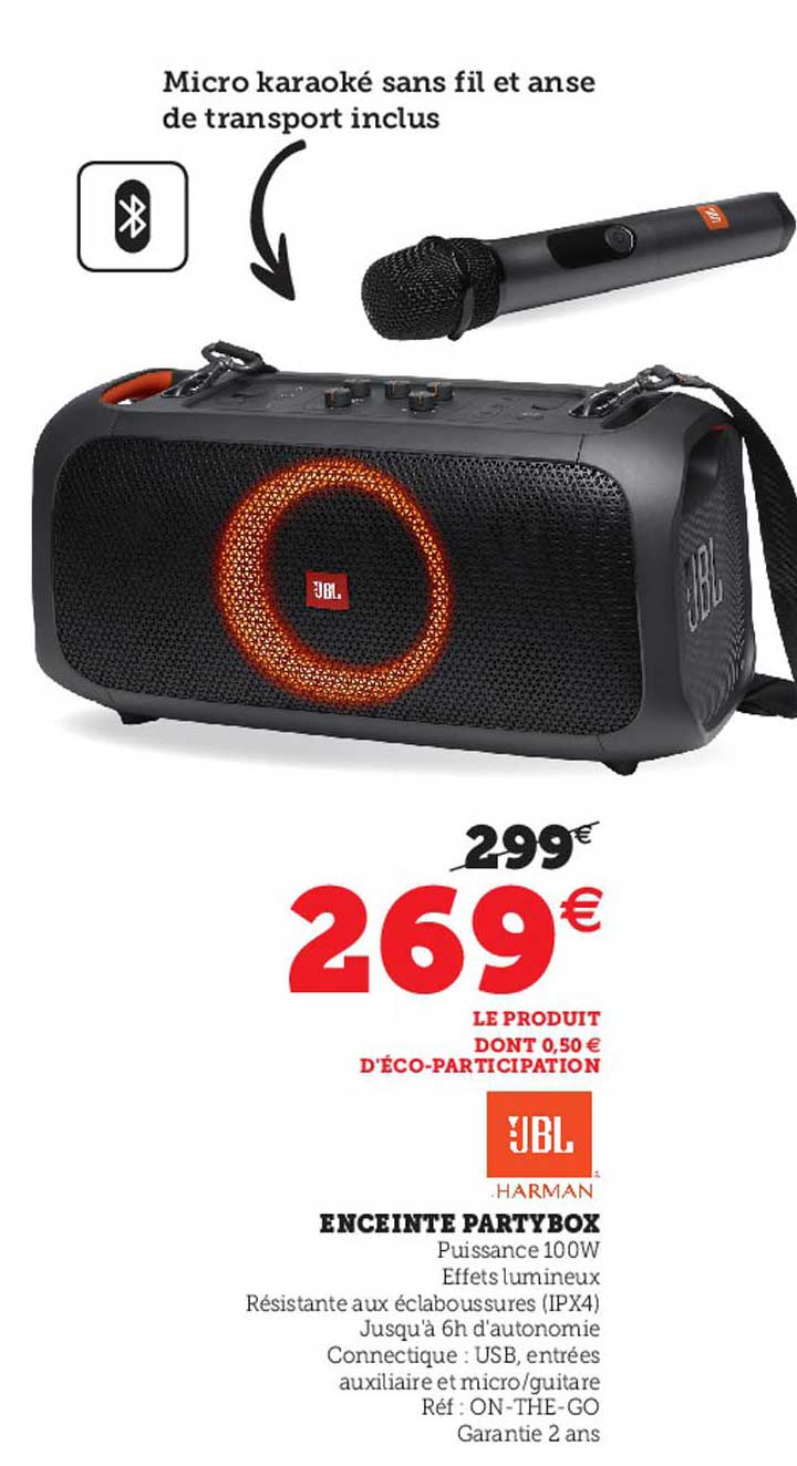 enceinte partybox jbl