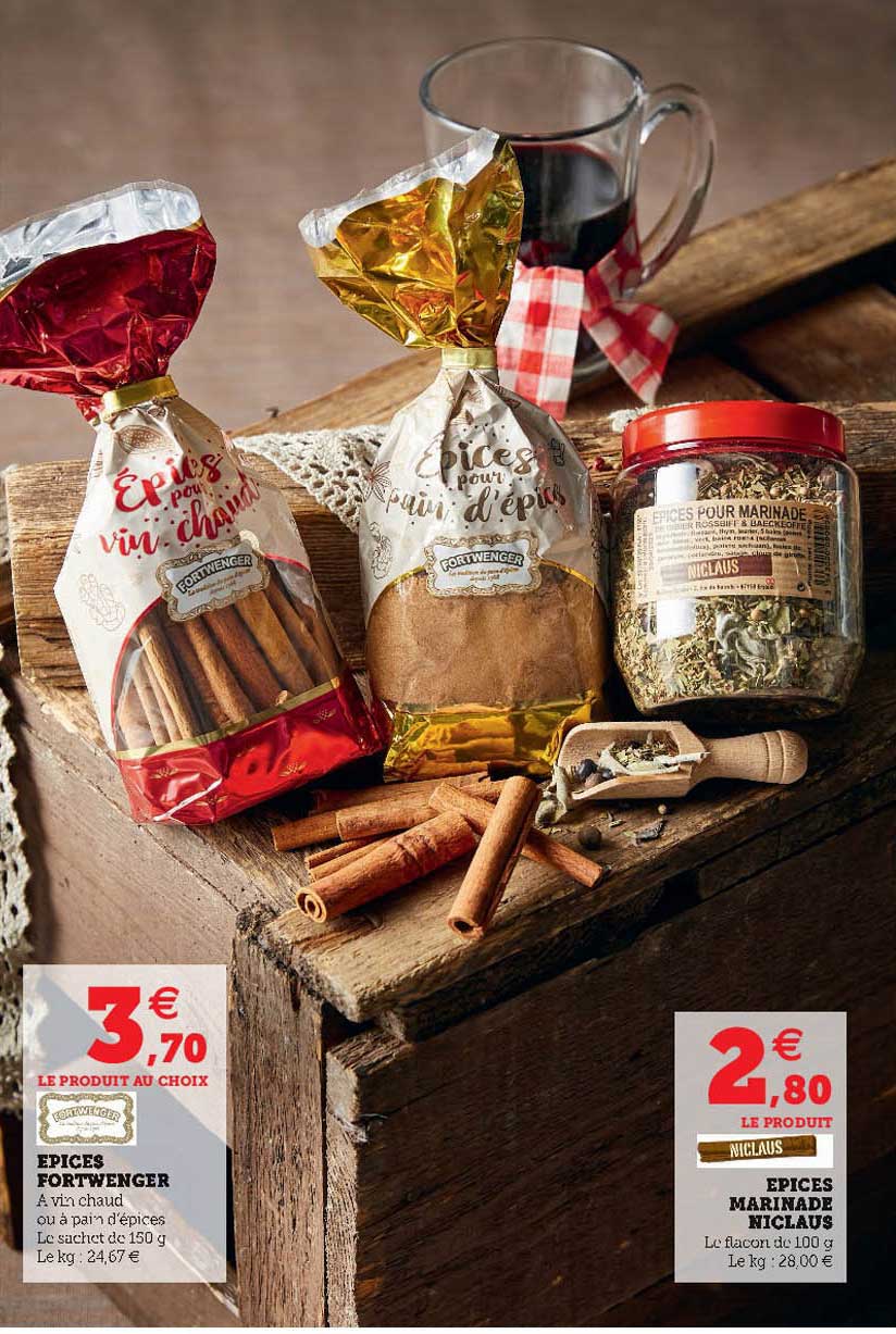 épices fortwenger, épices marinade niclaus