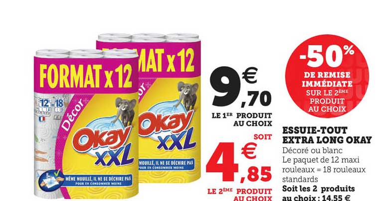 essuie-tout extra long okay