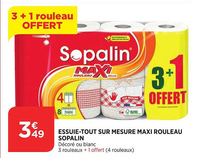 essuie-tout sur mesure maxi rouleau sopalin