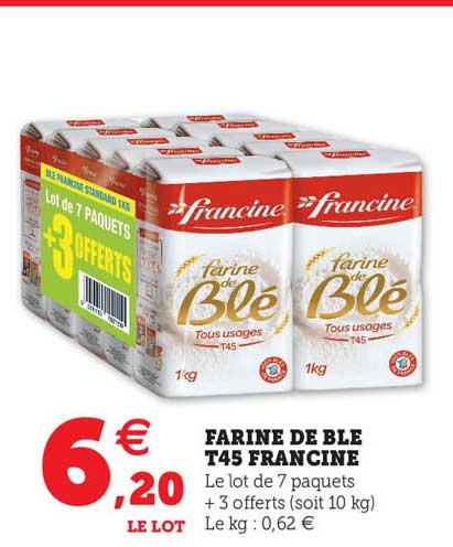 farine de blé t45 francine