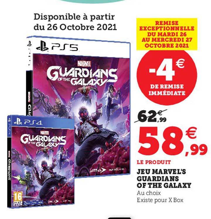 jeu marvel's guardians of the galaxy