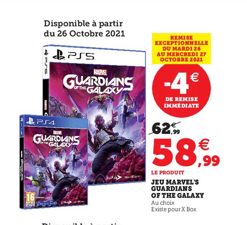 jeu marvel's guardians of the galaxy