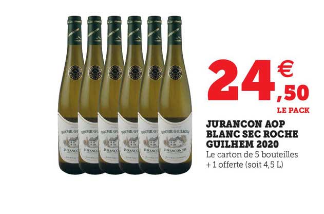 jurançon aop blanc sec roche guilhem 2020