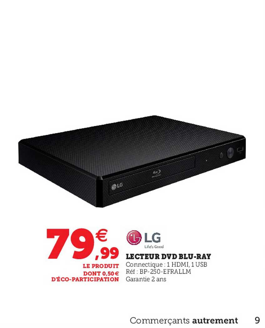 lg lecteur dvd blu-ray