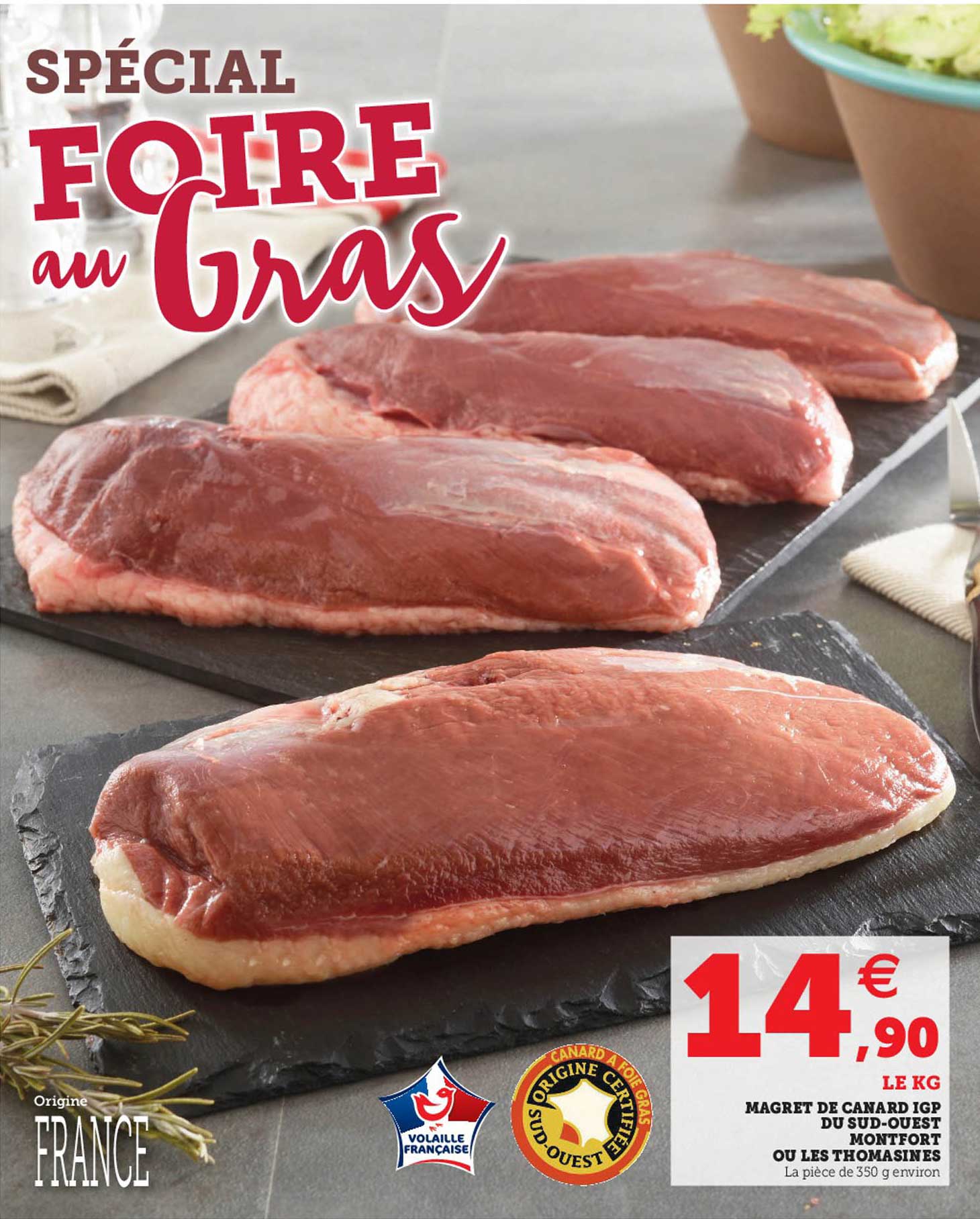 Magret De Canard Igp Du Sud-ouest Montfort Ou Les Thomasines