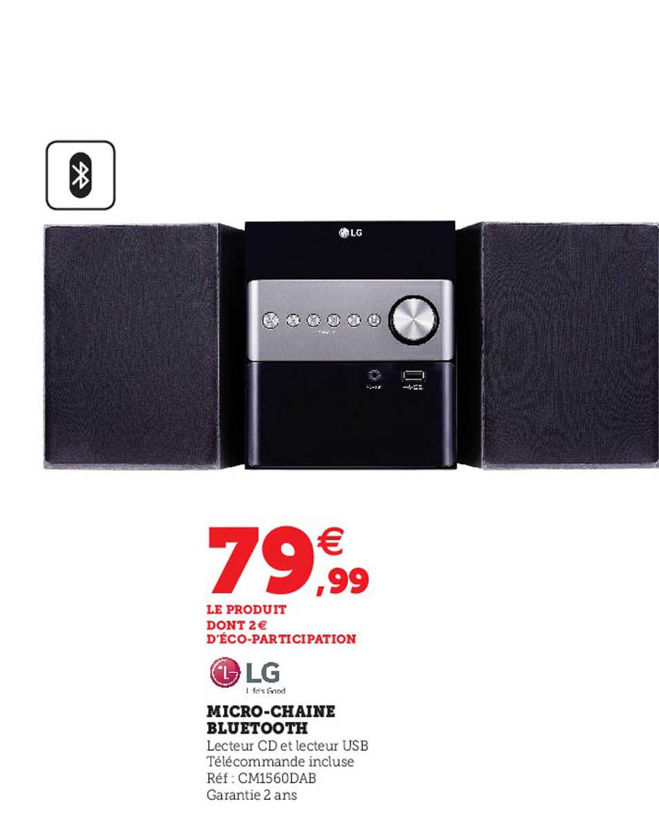 micro-chaine bluetooth lg