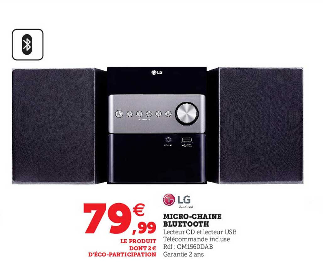 micro-chaine bluetooth lg
