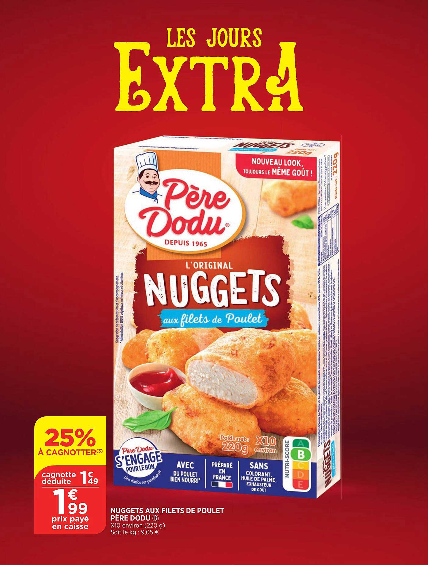 nuggets aux filets de poulet père dodu