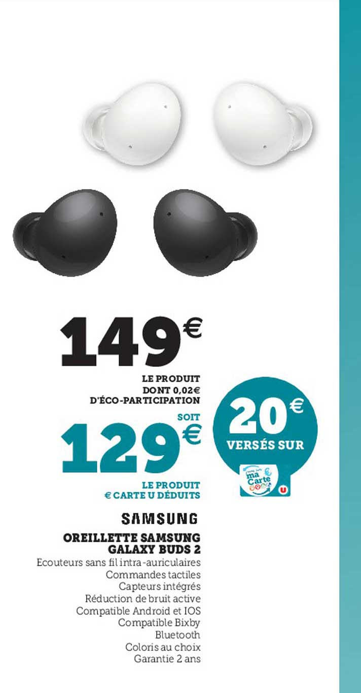 oreillette samsung galaxy buds 2
