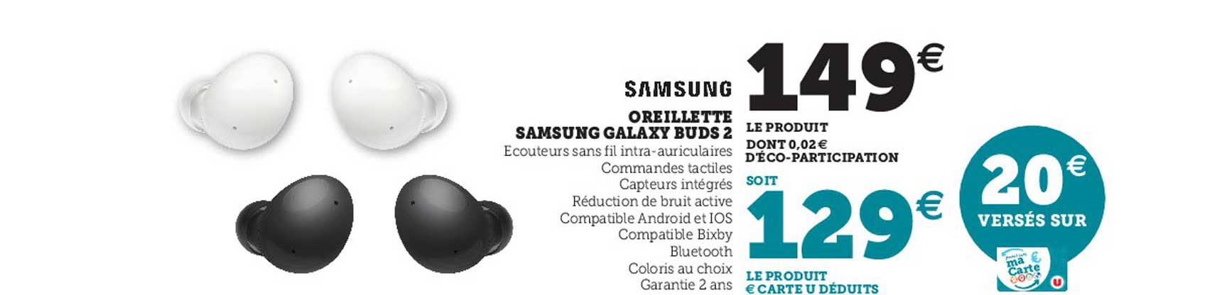 oreillette samsung galaxy buds 2