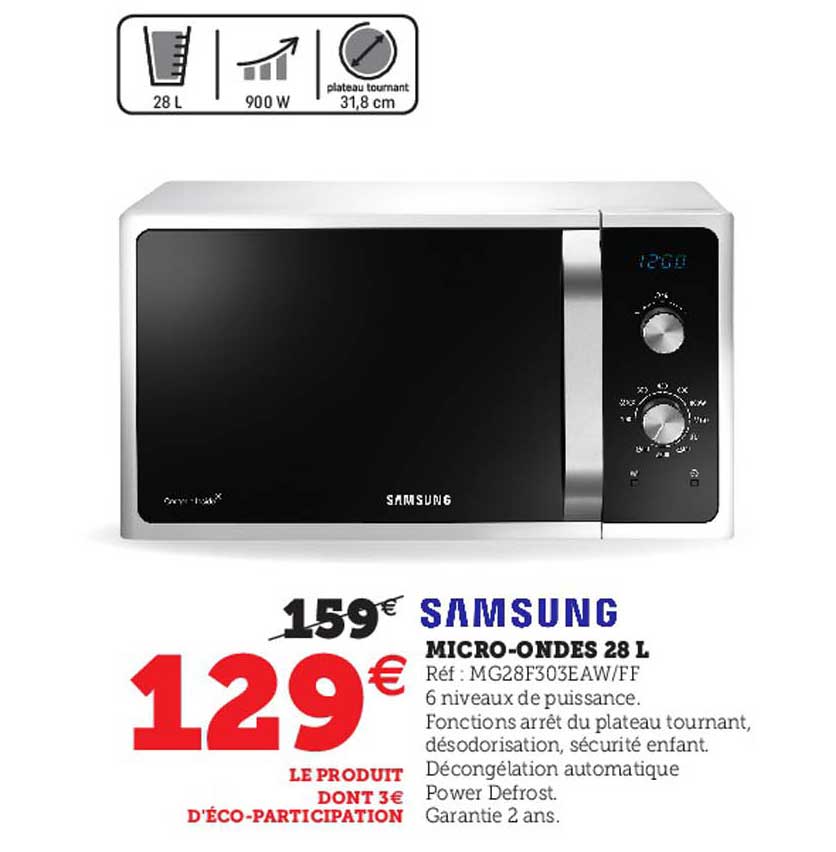 samsung micro-ondes 28 l