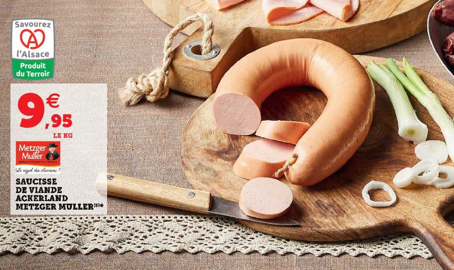 Saucisse De Viande Ackerland Ackerland Metzger Muller