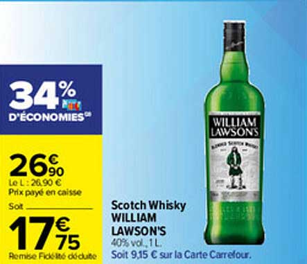 scotch whisky william lawson's