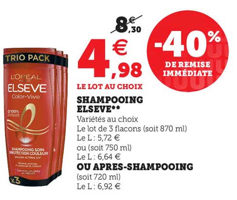 shampooing elsève ou après-shampooing