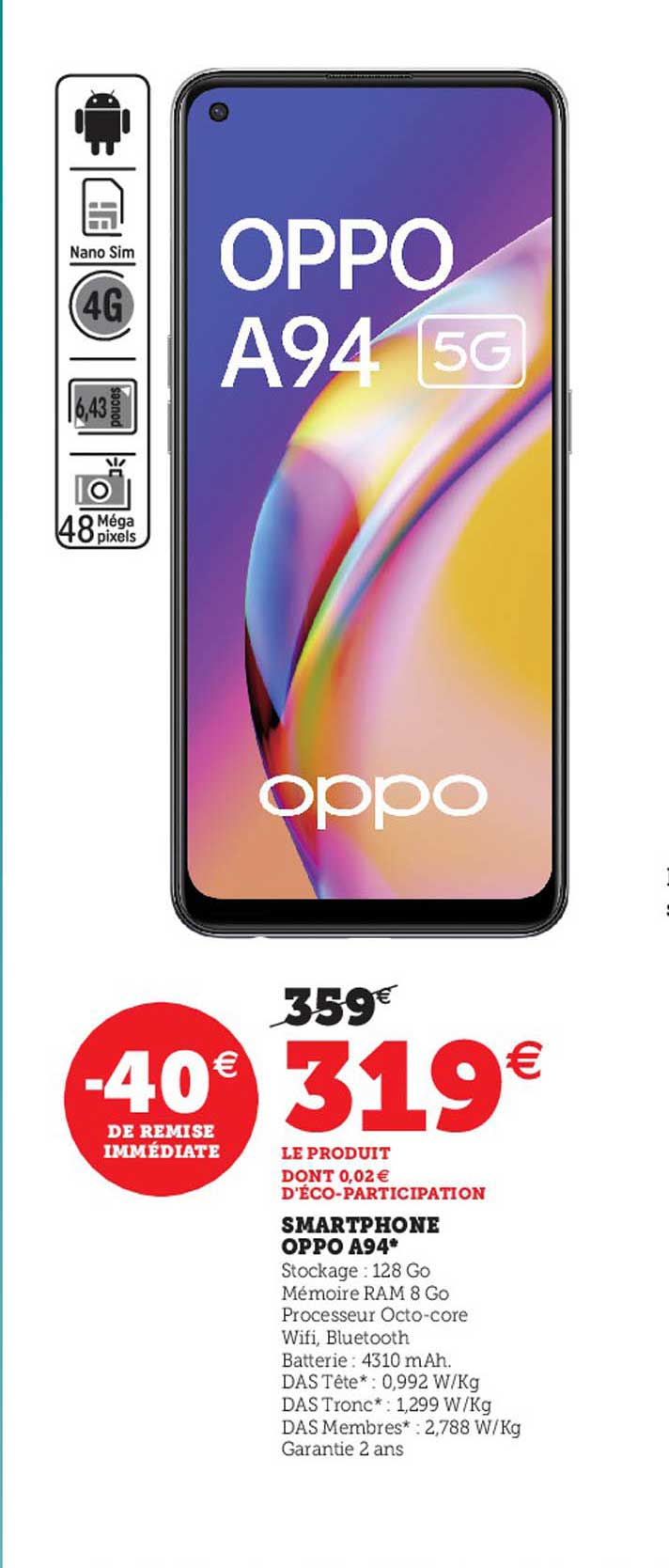 Smartphone Oppo A94