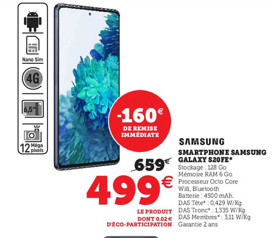 Smartphone Samsung Galaxy S20fe