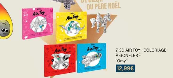 3d air toy - coloriage à gonfler "omy"