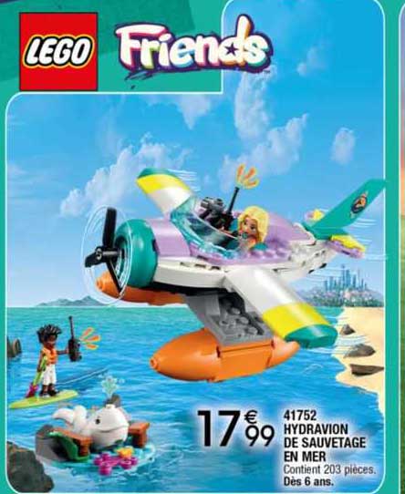 41752 hydravion de sauvetage en mer lego friends