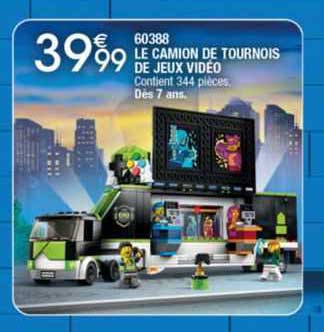 60388 le camion de tournois de jeux vidéo