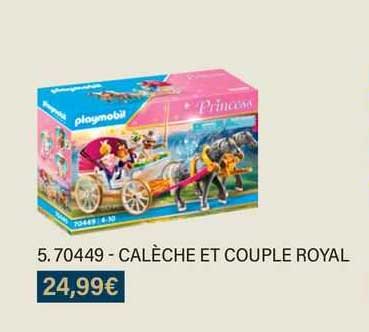 70449 - calèche et couple royal playmobil
