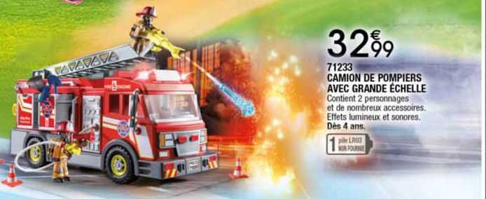 71233 Camion De Pompiers Avec Grande échelle