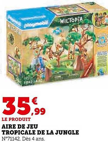aire de jeu tropicale de la jungle