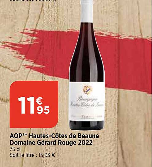 aop hautes-côtes de beaune domaine gérard rouge 2022
