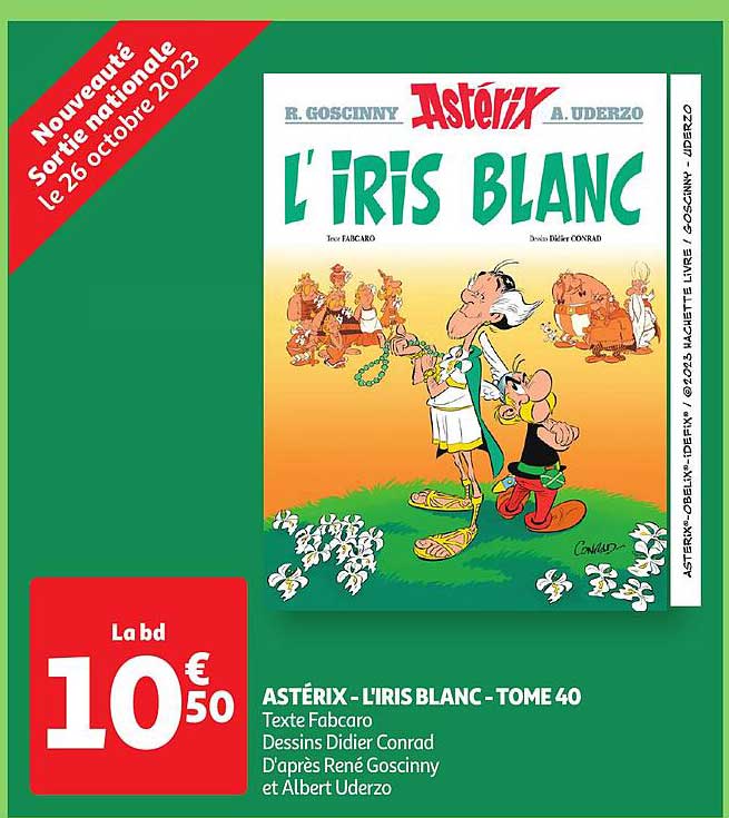 astérix - l'iris blanc - tome 40