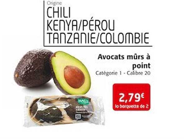 avocats mûrs à point