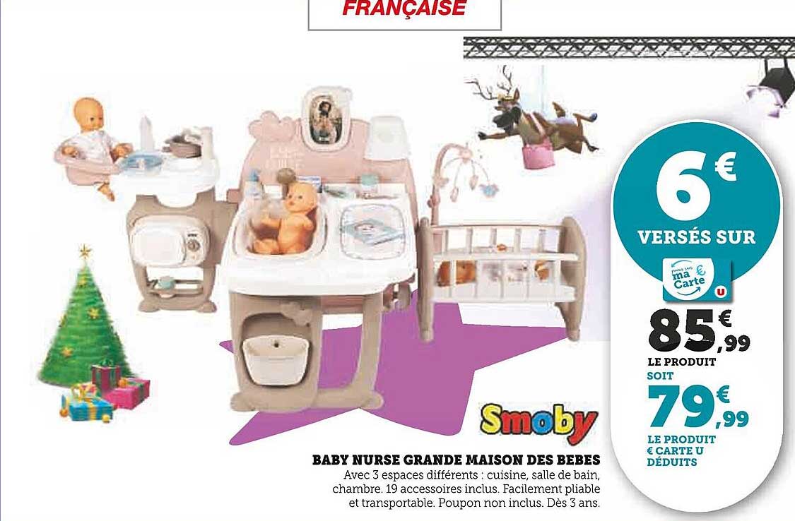 baby nurse grande maison des bébés smoby