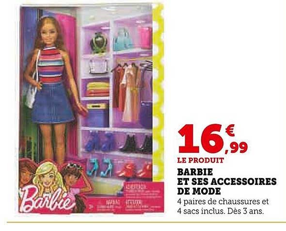 barbie et ses accessoires de mode